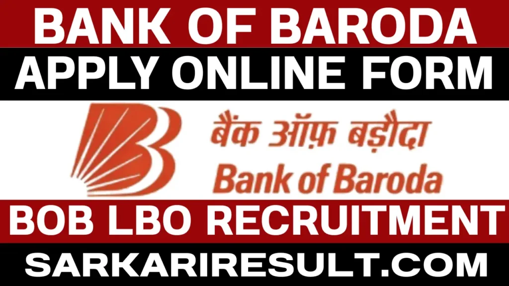bank of baroda bob lbo recruitment 2025 apply online