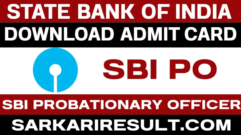 sbi po admit card 2025 download link