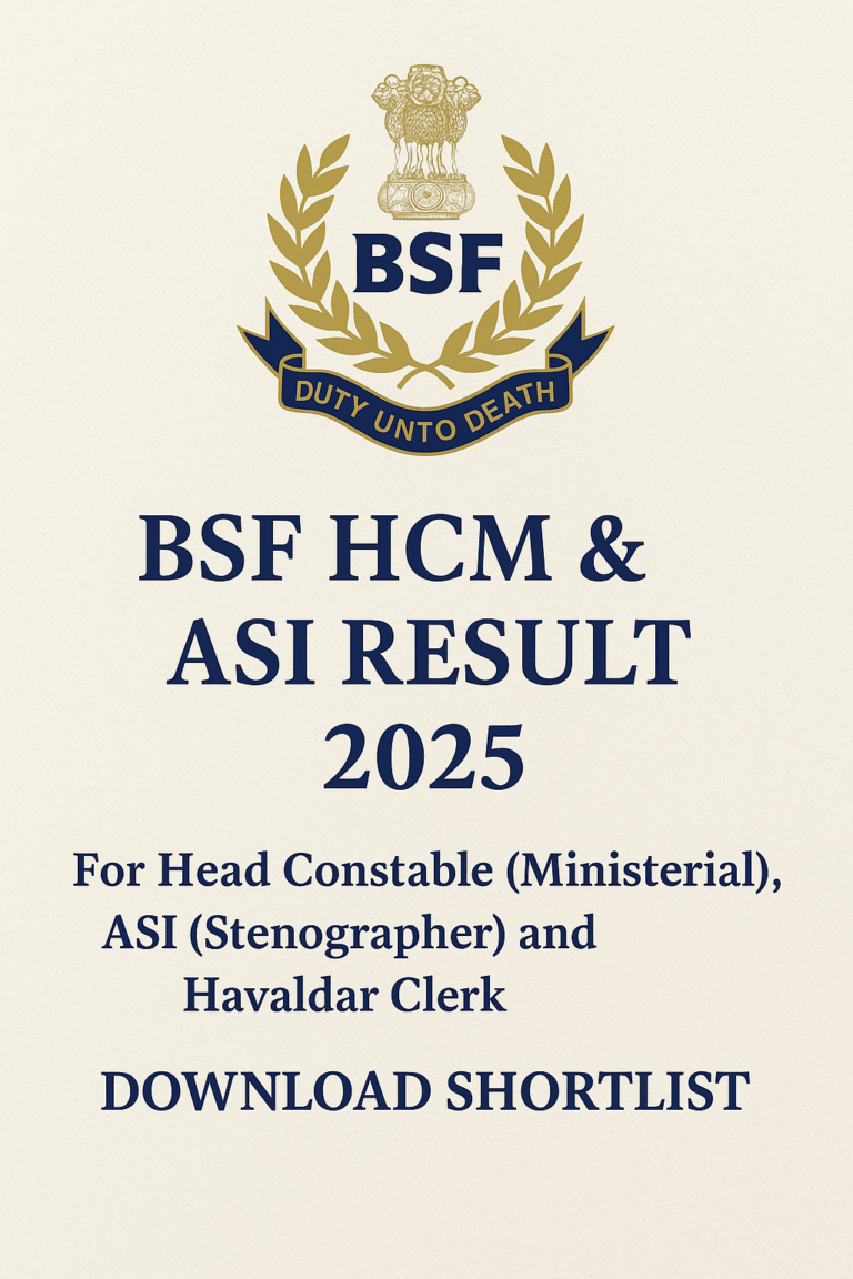 BSF HCM ASI Result